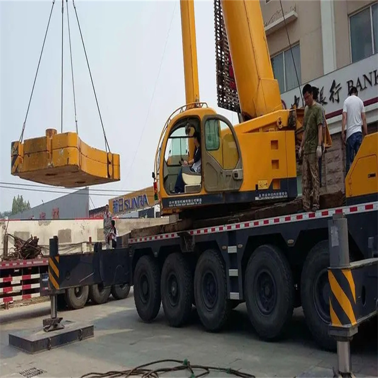 寿县当地吊车出租|机器吊装|75吨|工厂搬迁服务